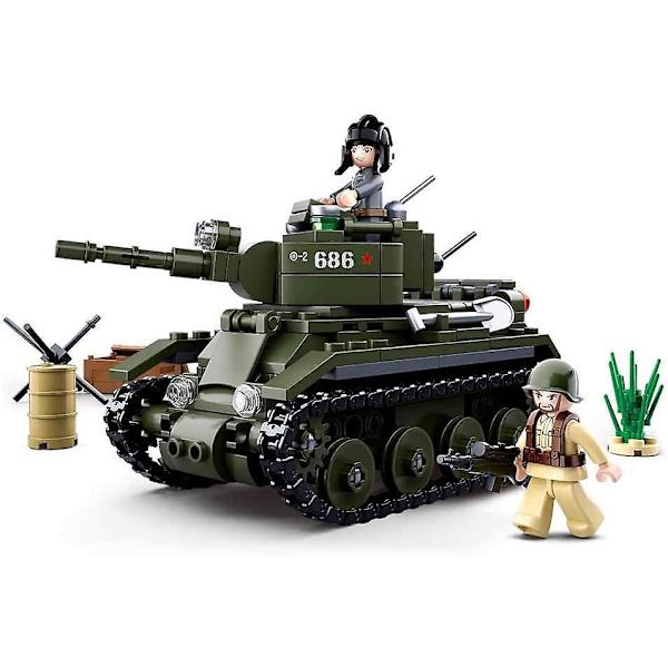 Allied Cavalry Tank Byggesæt med Klodser