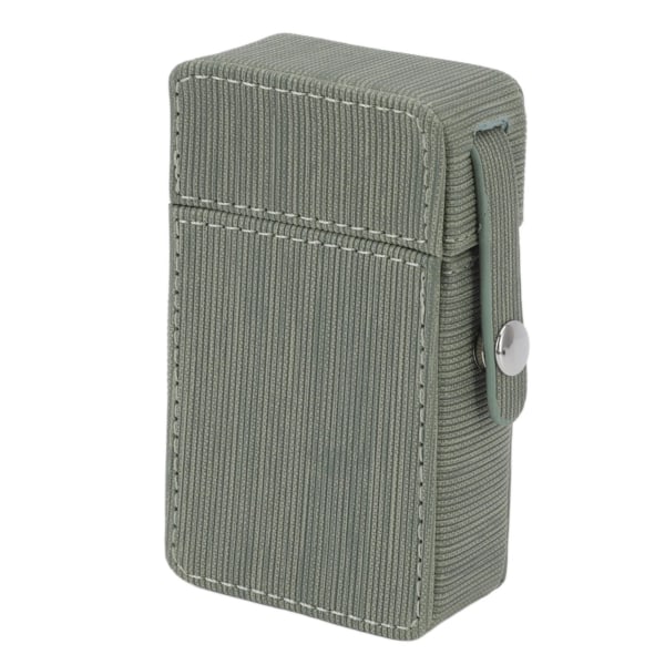 Cigarettes Box Holder PU Flap Design Portable Cigarettes Box Protective Case for Travel Daily Pea Green