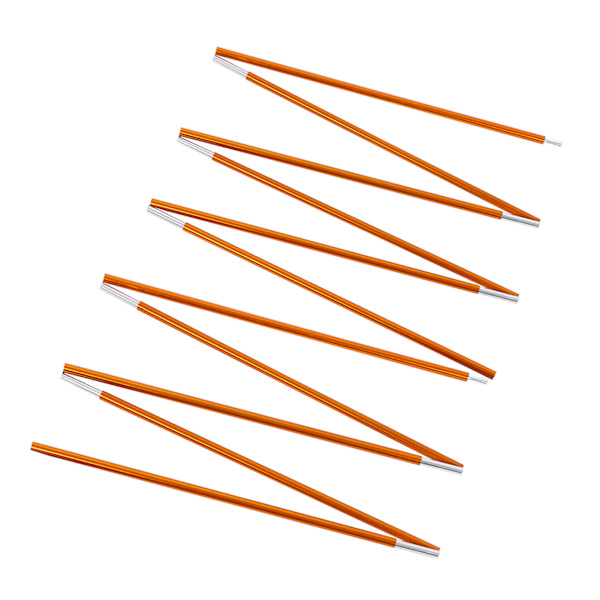 2 stk Utendørs aluminiumslegering telt bygning støttestang stangstang for fotturer Camping gull