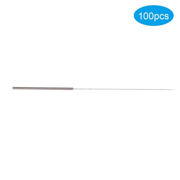 100 st/förpackning Engångs Akupunkturnål Rostfritt Stål Steril Nål 0.25 x 25