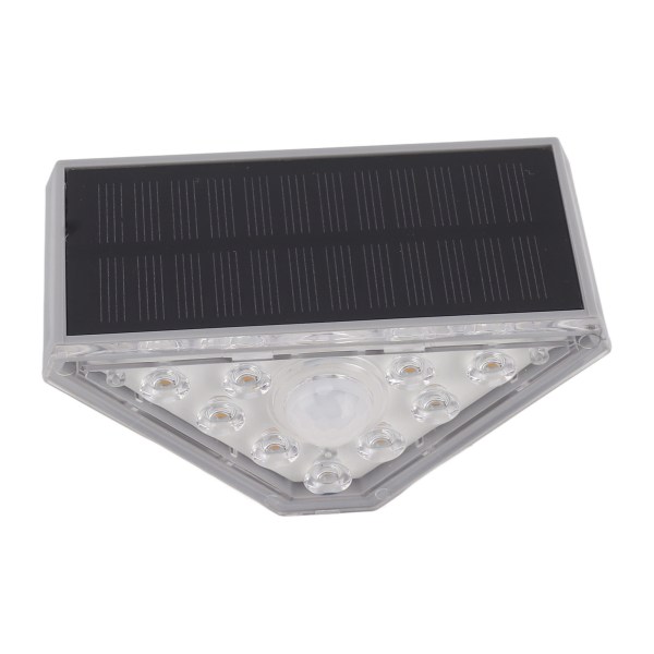 2 sett solcelle-trappelys 9 LED IP68 vanntett induktiv solcelle-trappelys for hage, uteplass, hagegang, dekk