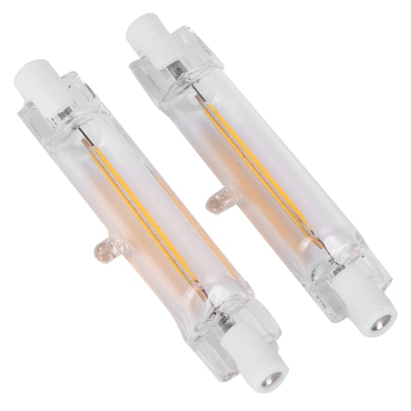 2 stk R7S COB-pære 5W 78mm Highlight Double Ended Flood-lyskilde Tilbehør 230VWarm White 3000K