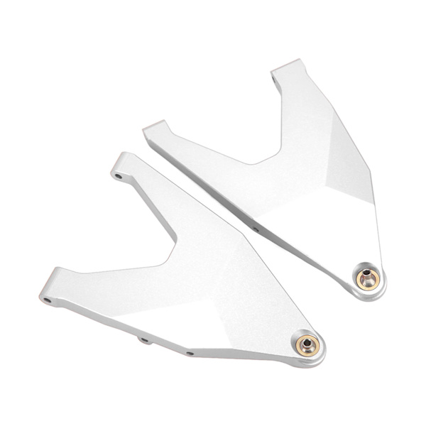 2 st framre nedre upphängningsarm dragstång länk CNC-bearbetning RC Retrofit uppgraderingsdelar för TRAXXAS UDR 1/7 RC bil silver