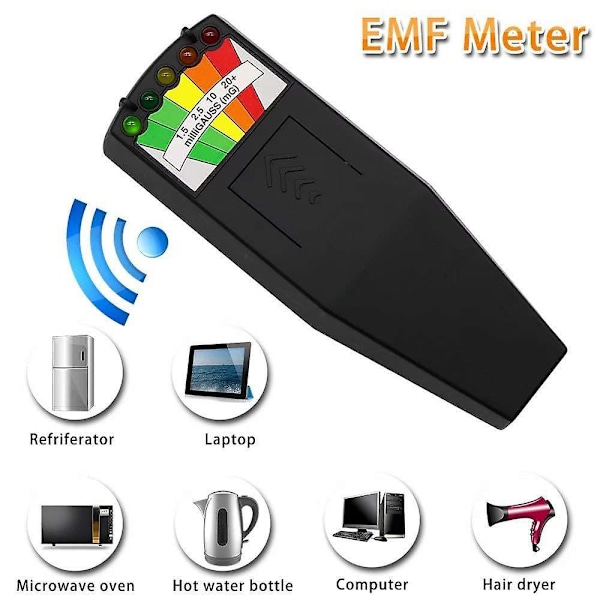 Bærbar LED EMF-måler: Magnetisk feltdetektor til spøgelsesjagt og paranormale undersøgelser