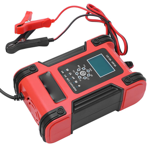 7-stegs smart batteriladdare automatisk batteriladdare polaritetsskydd AC100‑240V EU-kontakt