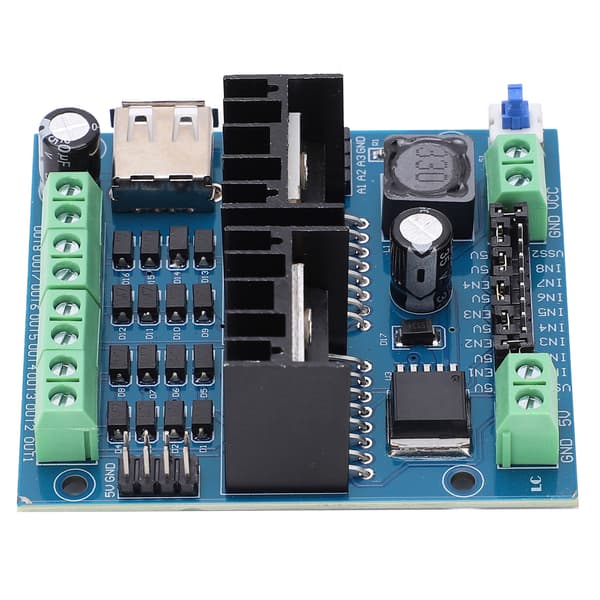 L298N Drivermodul 4-kanals Smart Auto Motor Driving Board Elektronisk Komponent