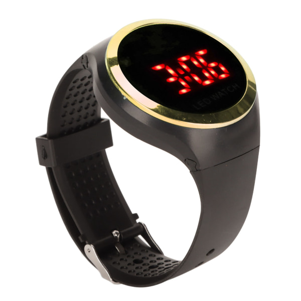 Barn Digital Watch Student Fashionabla röd LED Outdoor Sports Watch Födelsedagspresent för vardagslivet Guld