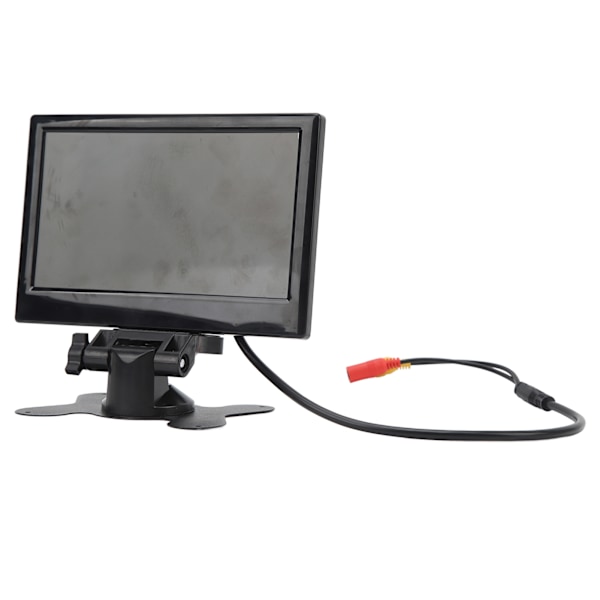 7-tums bilbackkamera, 12 till 24 V, 170 graders vidvinkel, färgskärm, LCD HD, tvåvägs videoingång för lastbil, släpvagn, skåpbil, 4 LED-lampor