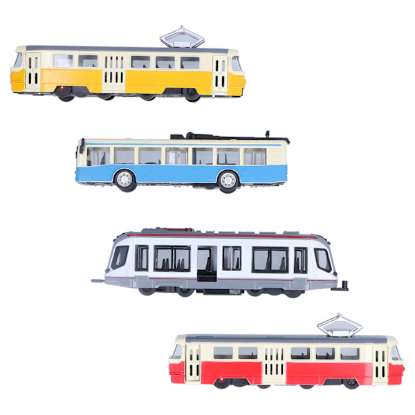 Højhastighedstog Bus Model PullBack Køretøjssamling Model Legetøj til Børn (D Gruppe)