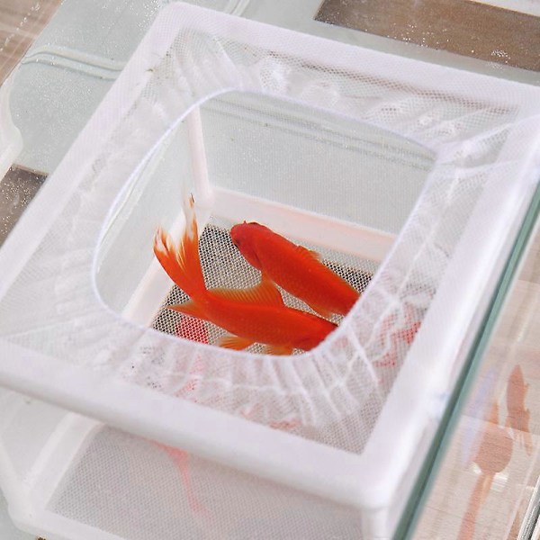 Fiskeisolasjonsboks for akvarium, Stor klekkerinett, Fiskeinkubator akvarium, Fiskeoppdrettsboks med sugekopper 26 x 15 x 15,5 cm