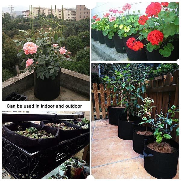 Luftningsplantepottebeholder til sorte planter (10 gallon 28 x 40 cm) 28 x 40 cm 10 gallon