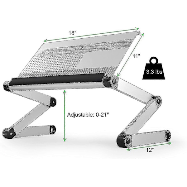 Lässtöd med justerbar höjd och lutning, perfekt för böcker/surfplattor/dokument, idealisk för läroböcker. Aluminium, Svart.