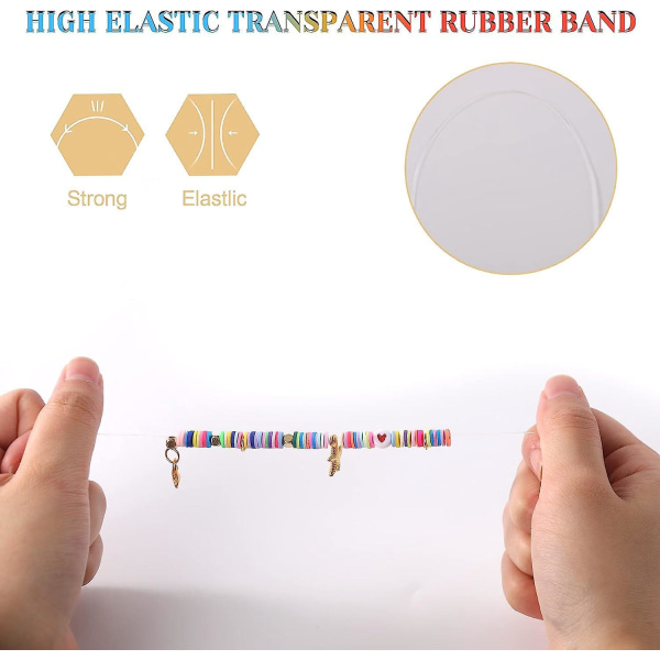 4000-delad DIY Polymer Clay Flat Bead Kit med alfabetsbokstäver - 24 färger för DIY smycken