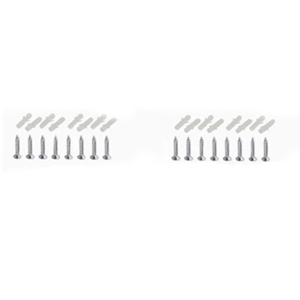 8 stk. glas klemmeholder til rammer hylde zink legering justerbar laminat plade beslag stik