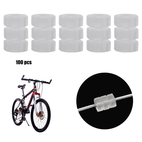 100 st Cykel Silikon Broms Växelvajer Ram Skydd O Ring Donuts Cykeltillbehör