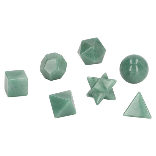 7 st chakra kristaller utsökta geometriska kristallstenar chakra healing kristaller kit för meditation hem inredning grön