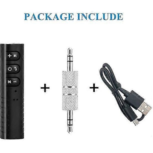 Mini Bluetooth-modtager, bærbar Bluetooth 4.1 bil Aux adapter modtager