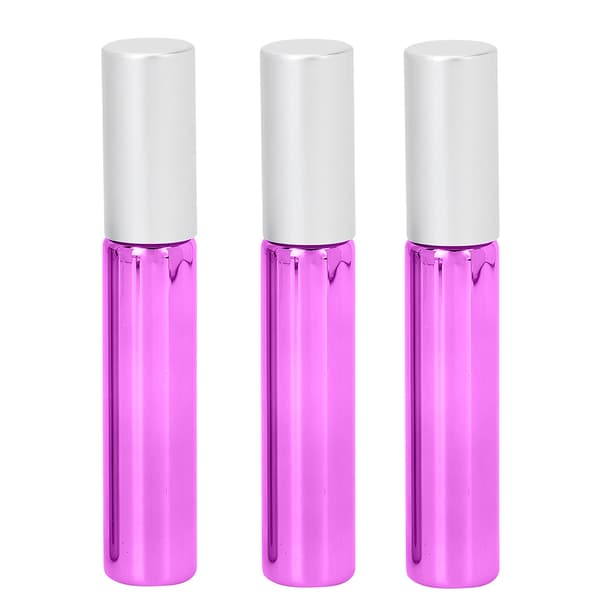 3st Parfym Rollerflaska Oljeatomizer Sprayflaska Parfymdispenserbehållare 10MLLila