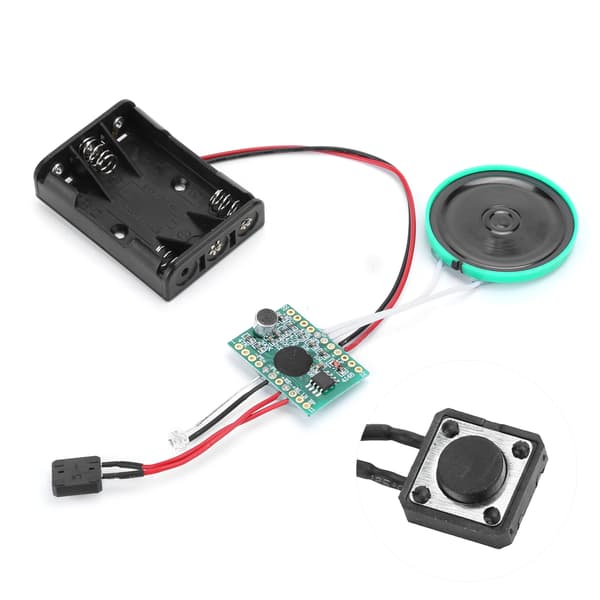 4-minutters opptaksavspillings-DIY-lydsensor-modul, spill av én gang, tilbehør