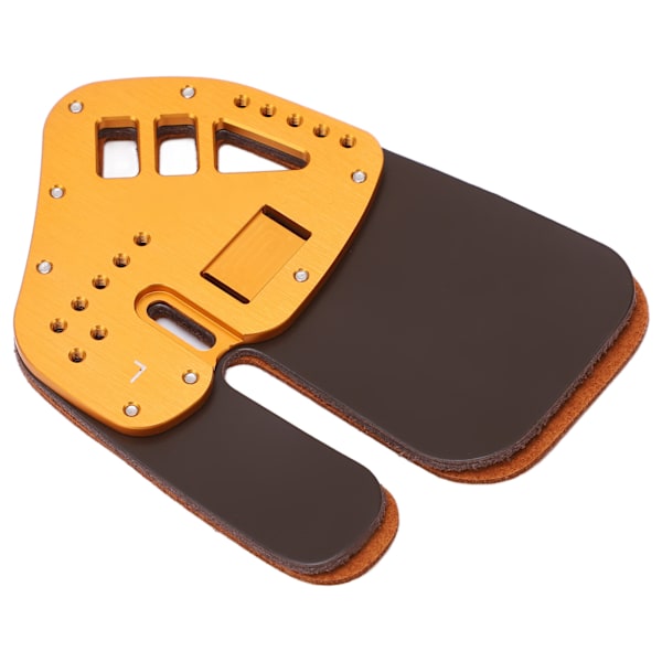 Bueskydning Finger Tab Læder Beskyttelsesbeskytter Tilbehør Guld til Recurve Bow L