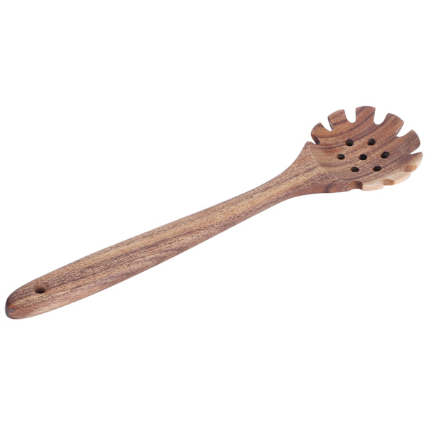 Teak tresleiv for matlaging, matvarekvalitet, naturlig tresleiv for nudler, sil for matlaging og kjøkkenbruk