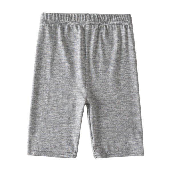Baby Girl Tight Fit Shorts Undvik exponering Hög elasticitet Tunna småbarn cykelshorts för sommar Grå 110(100‑110cm / 39.4‑43.3in)