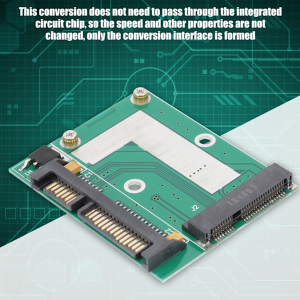 Mini PCI-E SSD til Harf Height 2,5 tommer interface SATA 3.0 Adapter Converter Riser Card