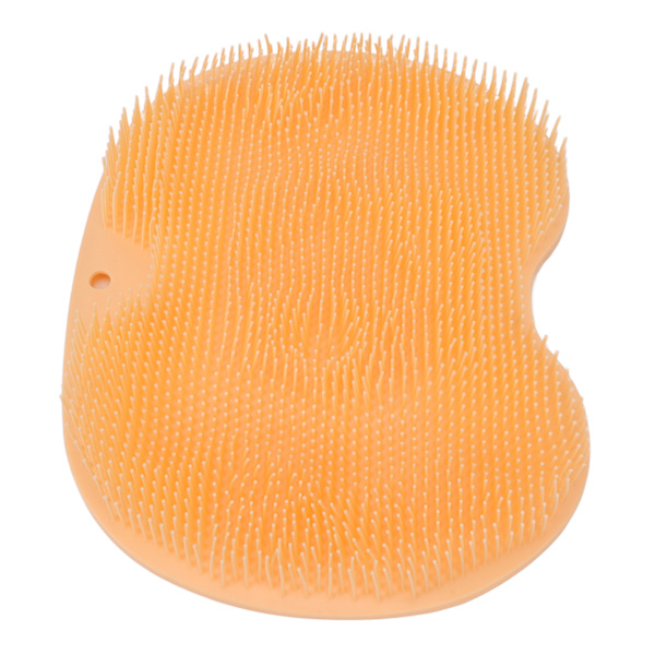 Fotskurmassager med sugkoppar Orange Mjuk hopfällbar dusch Fotskurmatta Rengöringsmatta