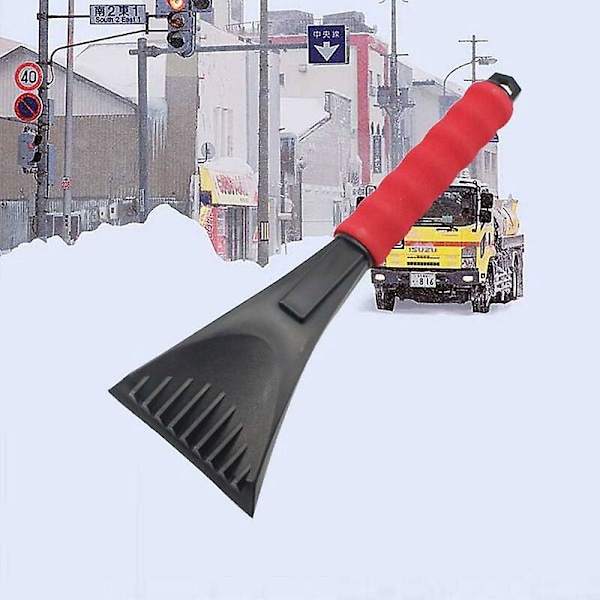 Isskrape for biler, bilskrape isskuffel bilvinduskrape snøskrape for fjerning av isskrape, snøskraper med minihåndtak (2 stk)