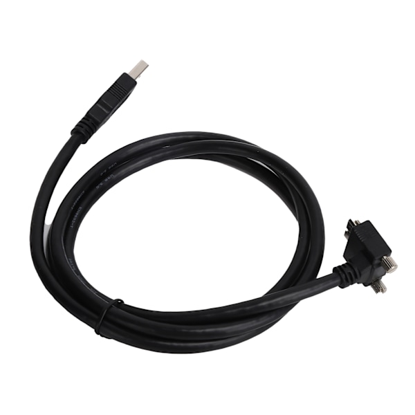Micro-B uros USB-A 3.0 uros -kaapeli, kulmakytkentäsovitin, 1,2 m, musta