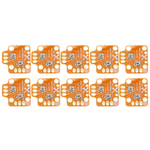 10 st Universal Gamepad Joystick Drift Reparationskort 3D Tumspak Drift Fix Mod för PS4 för PS5 för XBOX Guld