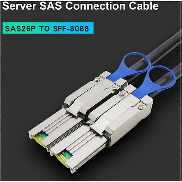 Extern SAS 26 Pin till SFF8088 Server Mini SAS-kabel Datakabel MINI SAS Hane till Hane Datakabel för Server