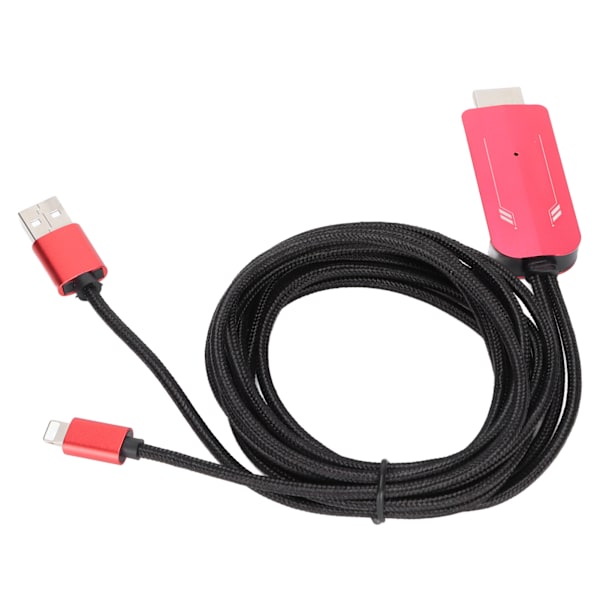 Videoadapterkabel IOS-gränssnitt till High Definition Multimedia Interface 1080P High Definition Videoomvandlarkabel