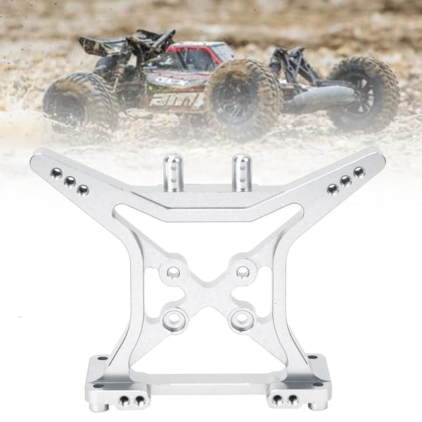 Bageste stødtårn i aluminiumslegering til ECX 2WD 1/10 RC Hobbybil Sølv