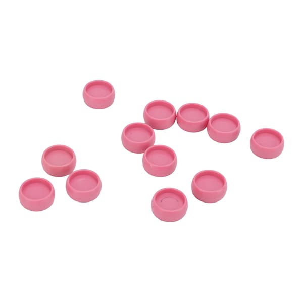 12 st plastbindningsringar 10 mm bärbar DIY T-typ svamphålspaket plastbindningsringtillbehör ringljusrosa