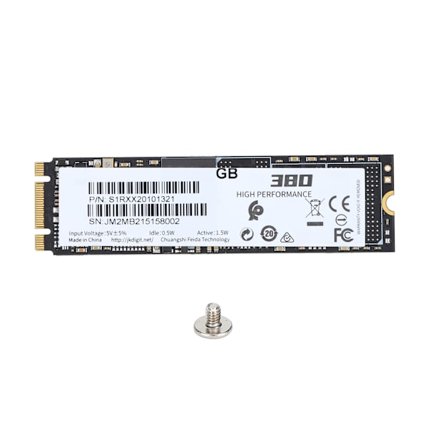 SSD M.2 / NGFF-grensesnitt Full Power Mode Rask hastighet Solid State Drive for Desktop Store Data 128 GB