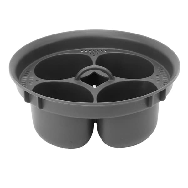 Multifunksjonell dampkurv av matkvalitets PP med 4 eggformer, tilbehør til dampkoker for TM5