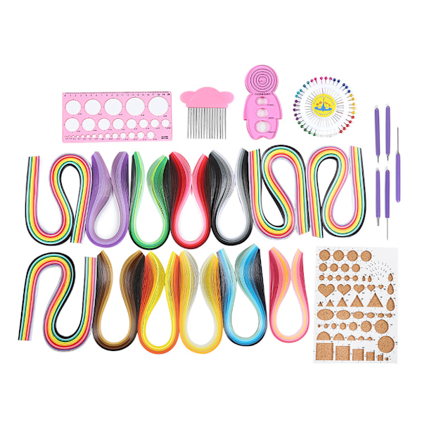 Paper Quilling -sarja Gradient Ramp Värikäs Scrip DIY Käsityötaidetyökalusarja