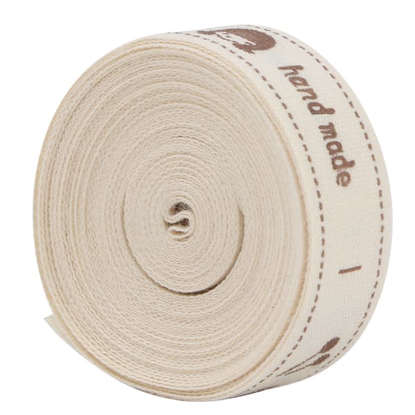 Natur Bomull Handgjorda Typsnitt Band 1,5 cm för Presentförpackning (#2)