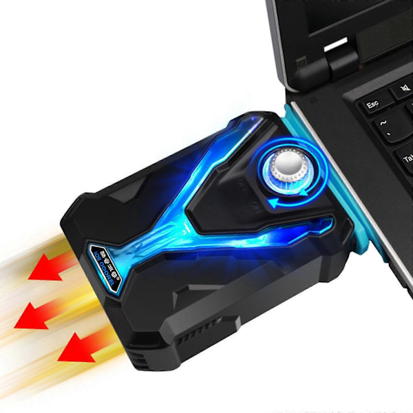 Ekstern Notebook Laptop Køler Kølepude Blæser Luftkøler Sugeturbine