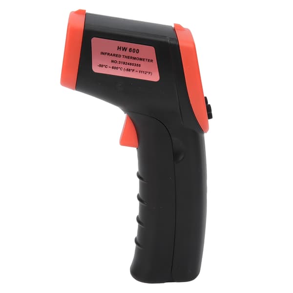 HW600 Beröringsfri Termometer LCD Infraröd Digital Temperaturmätningstermometer (Röd)