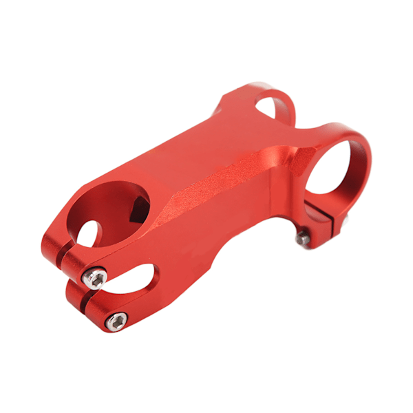 Bike Stem Red Aluminum Alloy Mountain Bike Handlebars Negative 17 Degrees Short Bike Handlebar Stem Riser 90mm