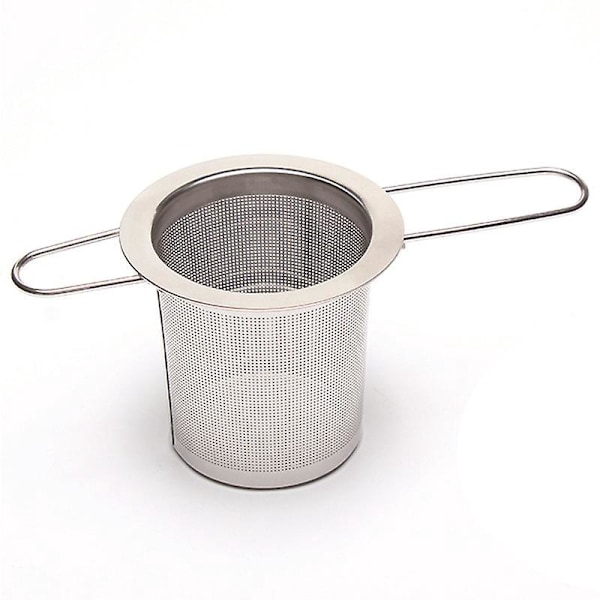 2 Pakke Rustfrit Stål Te-Infuser Kurve til Løse Te Lange Håndtag Fin Masket Diffuser til Krus