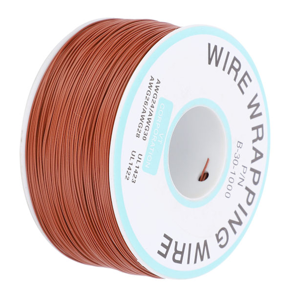 Kobbertrådskredsløb Flying Wire Tinnet Single Core Electronic Connecting LineBrown