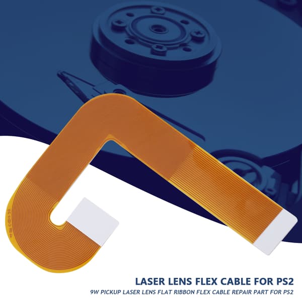 9W Pickup Laserlinse Flat Ribbon Flexkabel Reparasjonsdel for PS2