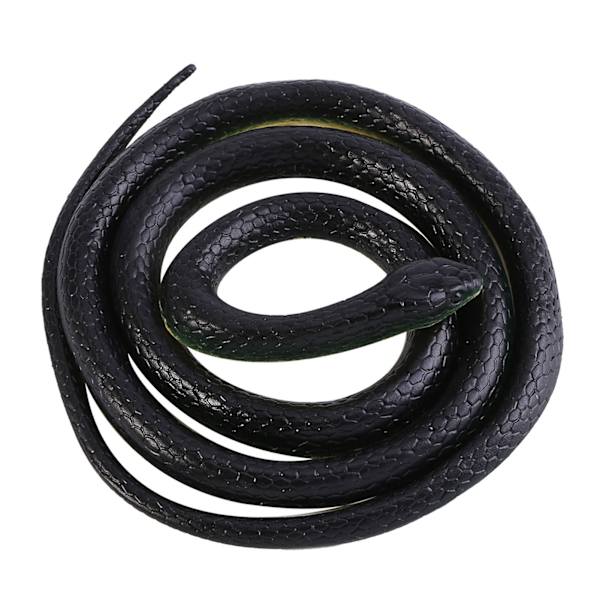 1 st 130 cm lång realistisk mjuk gummi orm Trädgårdsrekvisita Rolig skämt busleksak gåva Hot