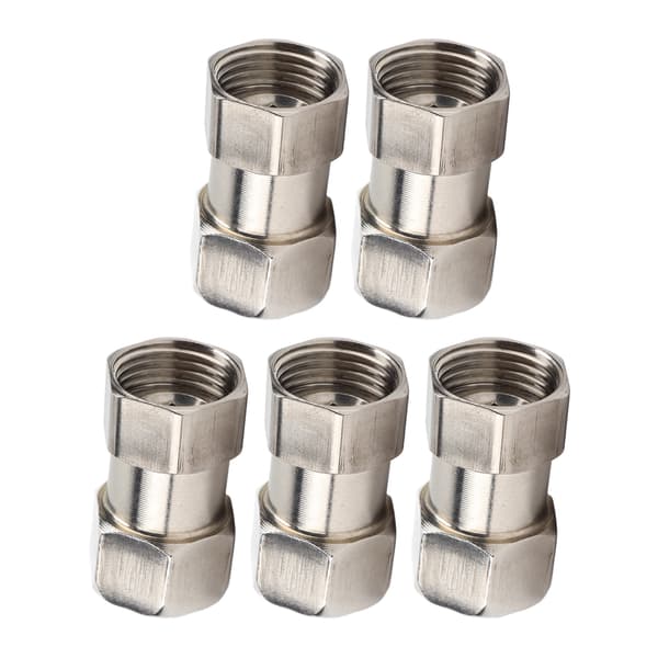5 STK Rørleggerfittings Rustfritt Stål Innvendig Gjenge Røradapterfittings for Dusj Vannvarmer G3/4