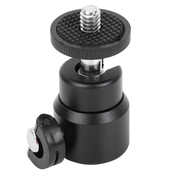 Mini kuglehovedmontering til DSLR kamera videokamera - 360° rotation (sort)