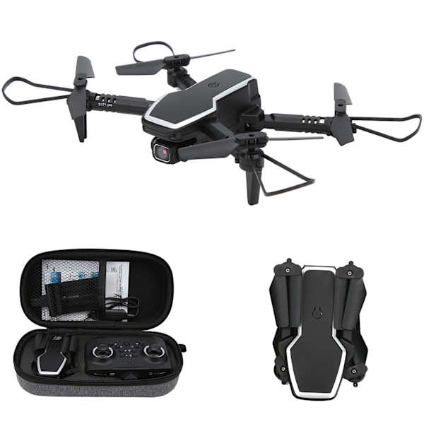Mini-drönare 4K högupplöst dubbelkamera fällbar fyrhjuling fjärrkontrollflygplan