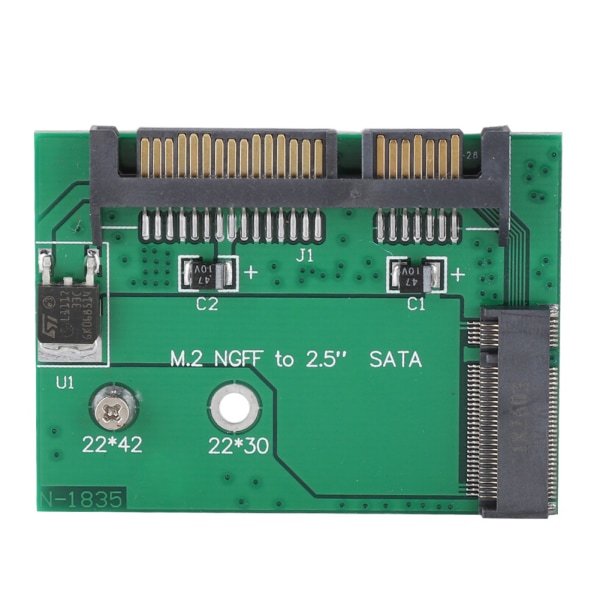 Høykvalitets 2,5 tommer SATA3 NGFF til 2,5 tommer SATA Riser Card M2 NGFF-adapter